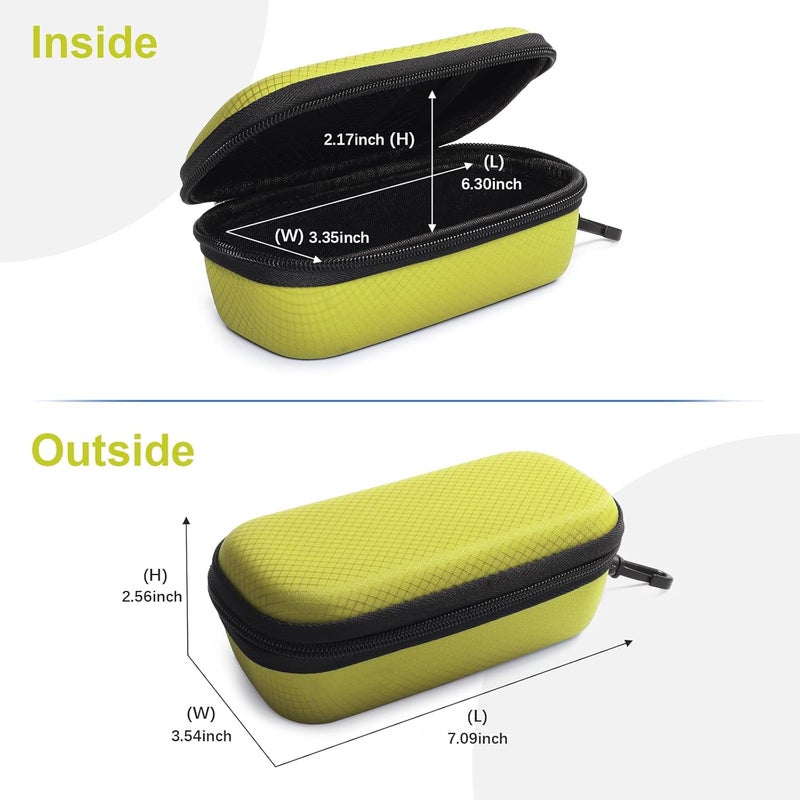 Bukere Double Eyeglasses Case with Adjustable Slots, EVA Hard-shell Travel Dual Glasses Sunglasses Organizer for Men Women - Image 5